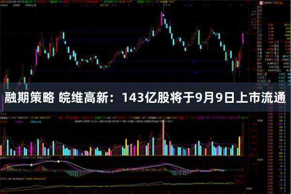 融期策略 皖维高新：143亿股将于9月9日上市流通
